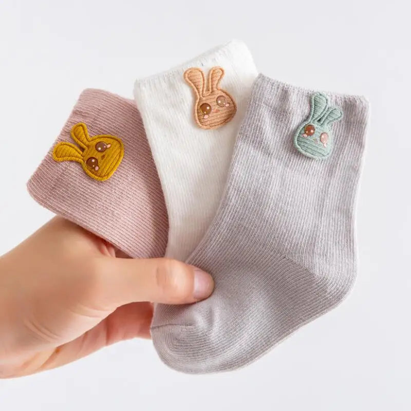 3 Pairs/Lot Baby Cotton Socks Boy Socks Girl Socks Newborn Soft Socks Kids Clothing