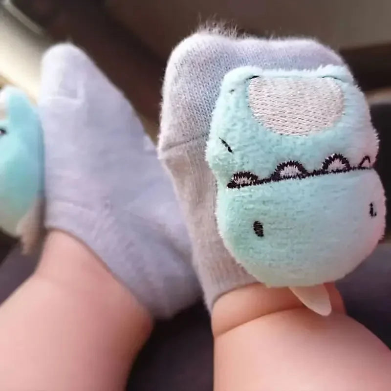 2023 New Ins Style Baby Ankle Sock Girl Cute Cartoon Cat Kitty Invisible Socks Infant Newborn Boy Cotton Anti Slip Doll Socks